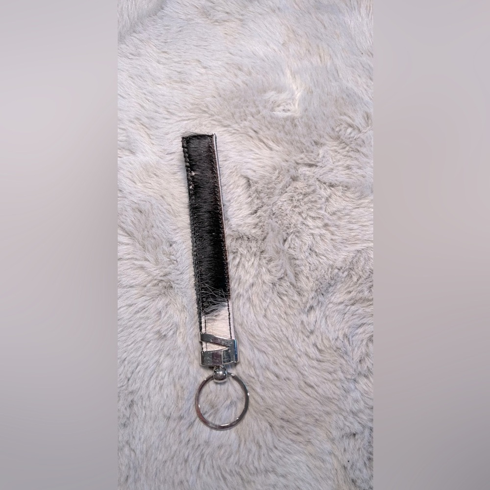 Cowhide keychain
